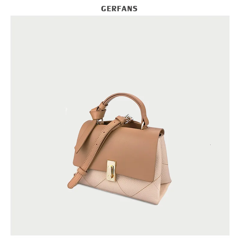 

Head Layer Cowhide Bag Woman Package 2019 Tide Single Shoulder Handbag Genuine Leather Oblique Satchel New Design korean Style