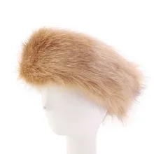 Женские шапки, Женская пушистая имитация лисы, Меховая зимняя шапка, головной убор, женская шапка для осени и зимы