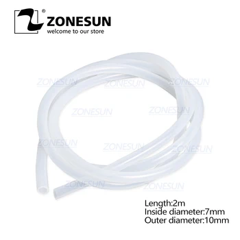 

ZONESUN PJ-GZ7 Length 2m Inside Diameter 7mm Round Tube Connect To Filling Machine .Plastic Pipe For Electric Filling Machine