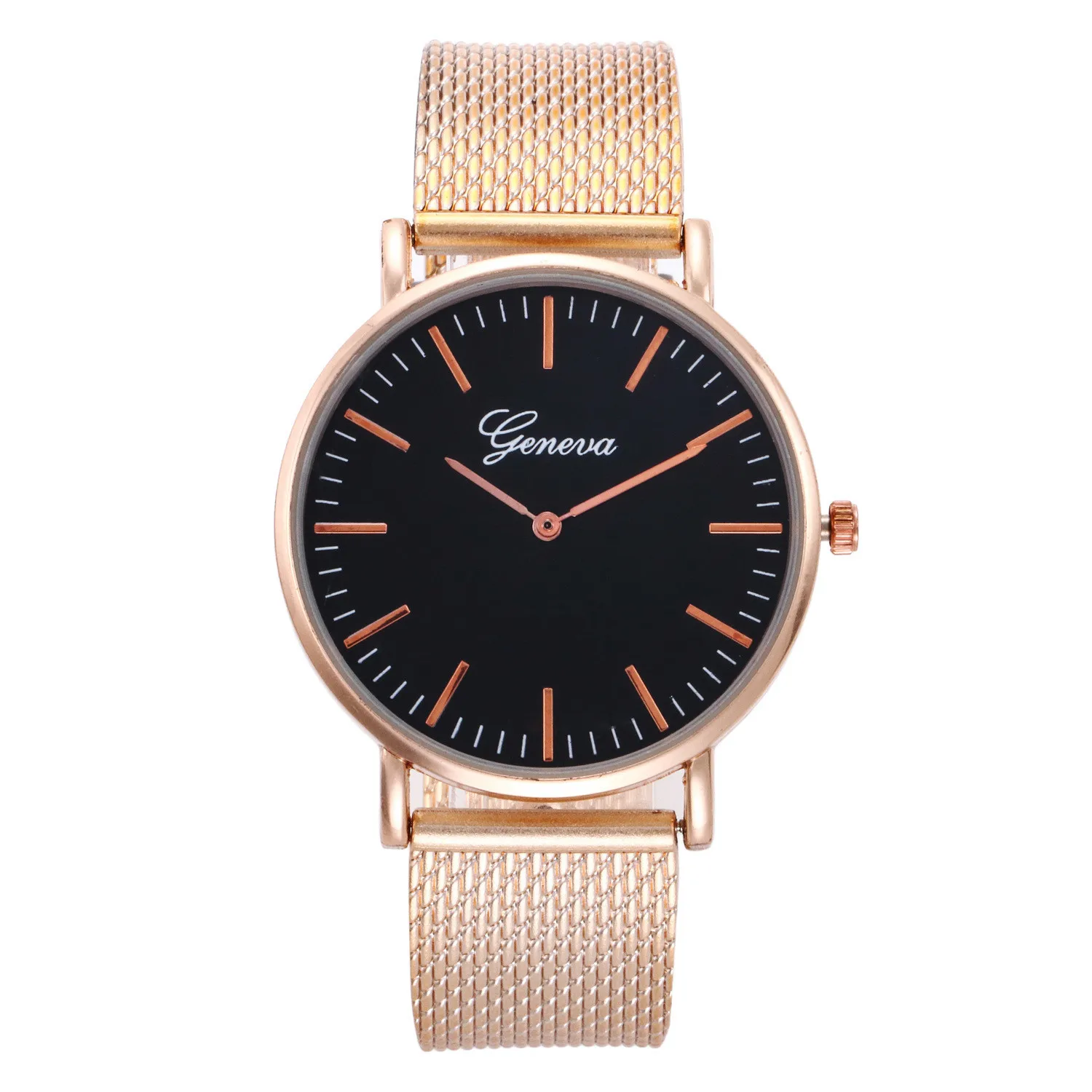 

Foreign Trade Hot Sales Gold Mesh Belt Diamond Set WOMEN'S Watch Geneva Watch Men Ladies' Watch Currently Available Promotional