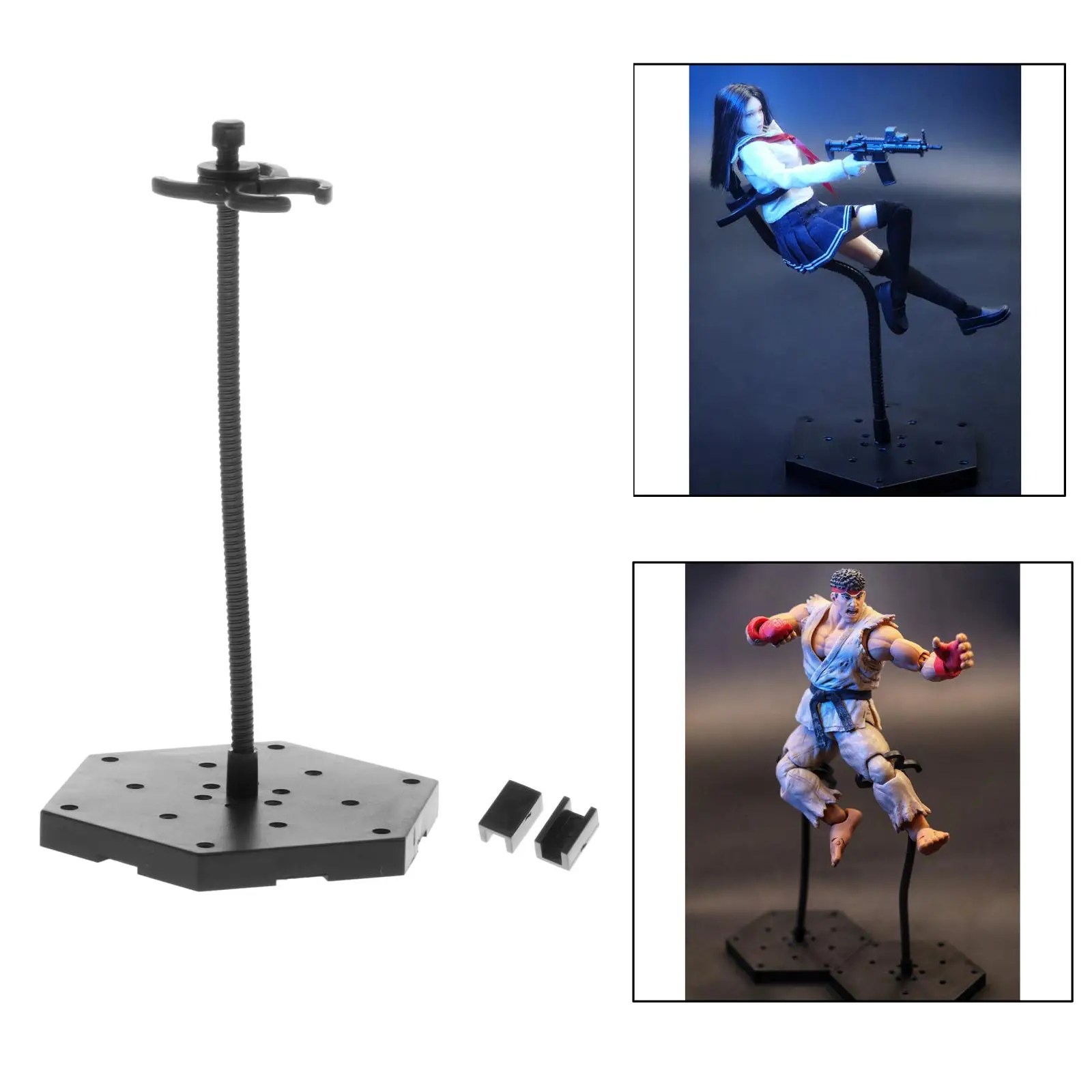 1Pcs Action Figure Stand 1/12 Action Figures Dolls Body Display Holder Metal Adjustable Action Man Support Rack