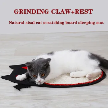 

Halloween Bat Design Window Cat Bed Sisal Scraping Mats Grinding Claw for Cats Toys Personality Cat Sleeping Bed Interactive Toy