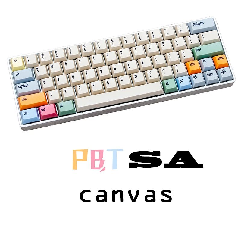 Колпачки для ключей PBT SA XDAS с высокой степенью сублимации большой полный набор