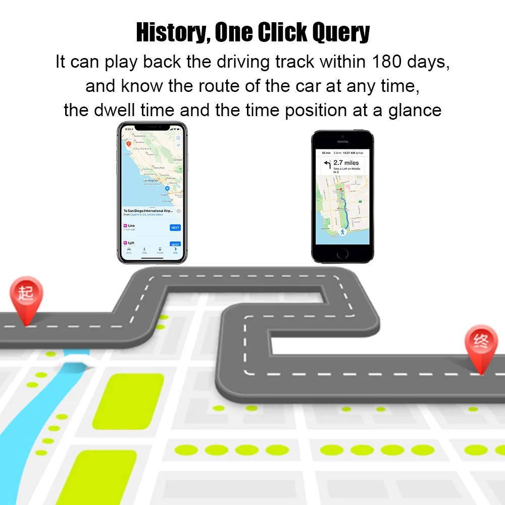Car Vehicle Tracking Locator Device Smart Bluetooth GSM GPRS GPS Tracker TK102B Over Speed Alarm Bicycle Motorcycle Accessories