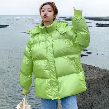 

Autumn Winter Parka Women Coat 2019 Female Winter Short Bread Jacket Coat Women Parkas Warm Casual Oversize Thick Loose Overcoat