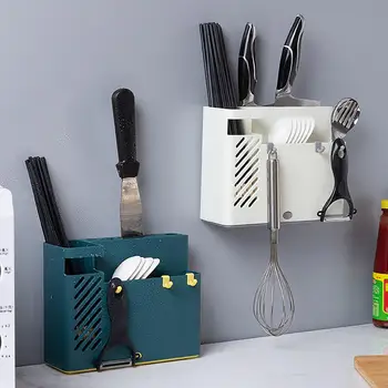 

Wall Mounted Chopsticks Spoon Holder Storage Basket Household Kitchen Tableware Для кухни