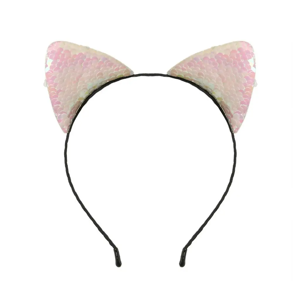 headband 5 Милая цепочка для девочек с блестками и кошачьими ушками, ювелирная повязка для волос, праздничный ободок, детский обруч с блестками для девочек, аксессуары для волос, 1 шт., 1 ord - Цвет: headband 5
