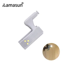 Универсальный светодиодный светильник для шкафа, внутренняя шарнирная лампа для кухонного шкафа