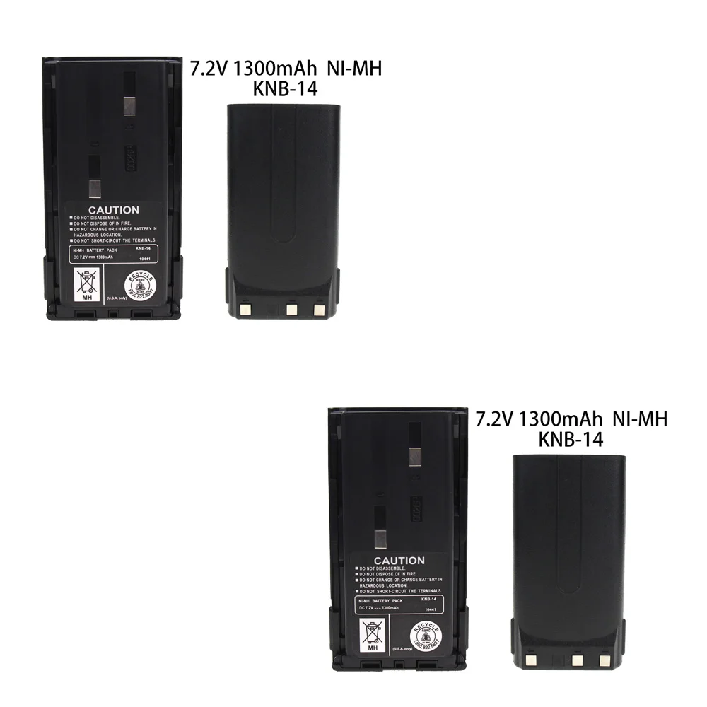 2X1300 мА/ч, KNB-14 Батарея для Kenwood TK260G TK360G TK272G TK372G TK2100 TK3100