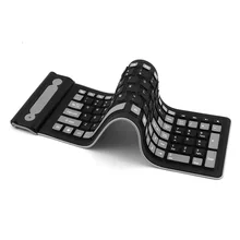 

Wireless Keyboard 2.4G Usb Foldable Silicone 107keys Flexible Waterproof Slim Keyboard Universal Silent Roll Up Keypad For PC