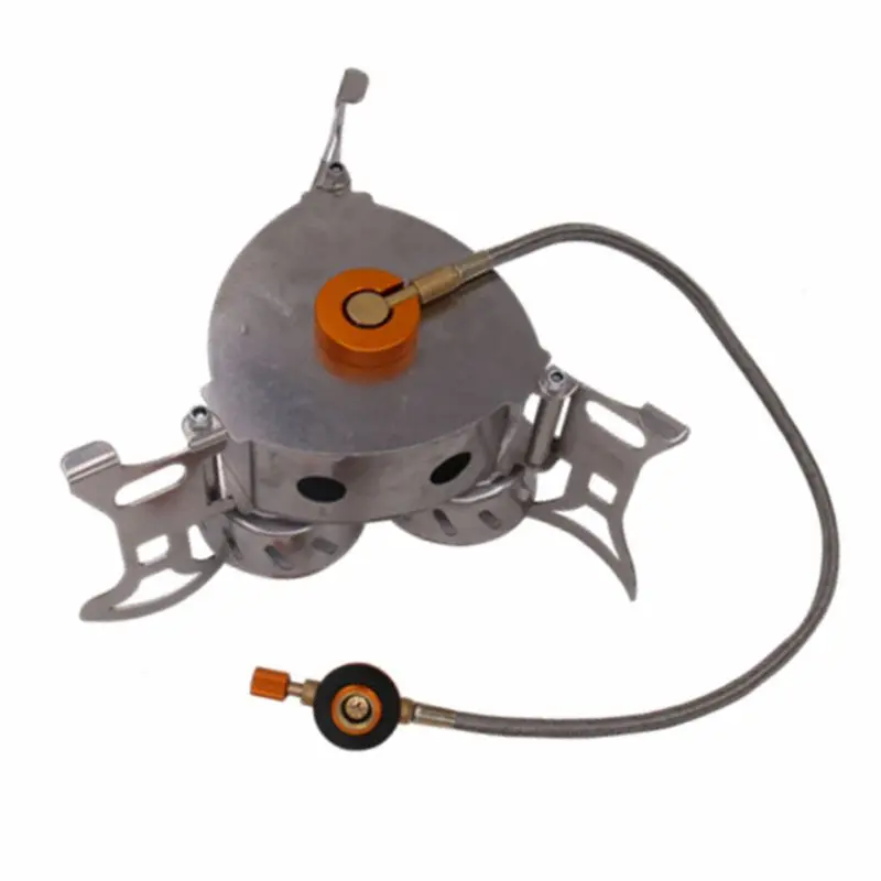 11000 Вт высокомощная походная плита ожесточенный огонь Windbreak трехъядерный головной Камп печь для наружного семейного пикника приготовления пищи Q84C