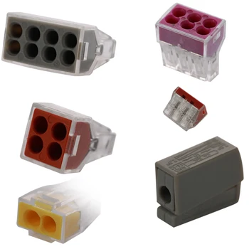 

New 100pcs Kit in Plastic Box Wire Crimp Butt Termina Hard Wire Connection Terminals l PCT Connector