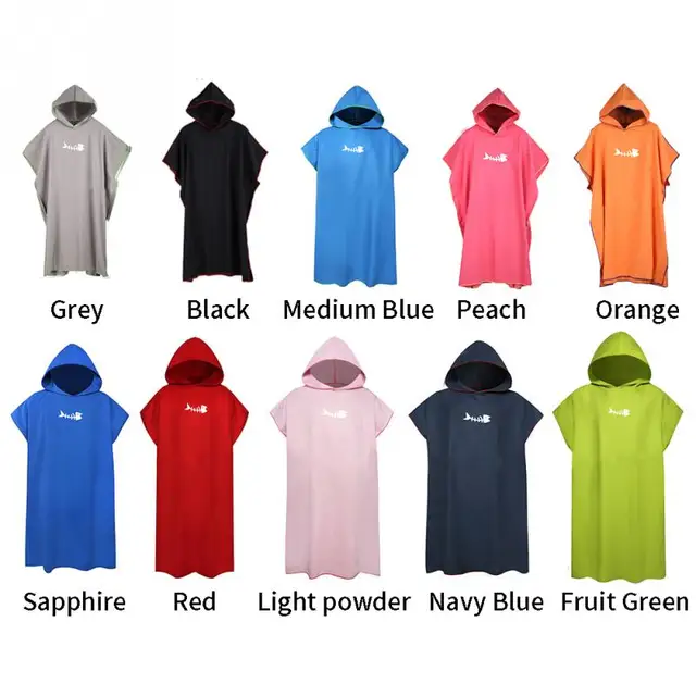 US $13.99 Adult Diving Suit Change Robes Poncho Hood Quickdrying Hooded Towel Quickdrying Absorbent Sweata