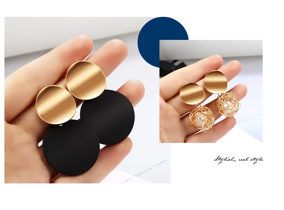 New Fashion No hole Earrings For Women Golden Color Round Ball Geometric clip Earrings For Party Wedding Ear Clips Jewelry ear clip earrings clip earrings ear clip