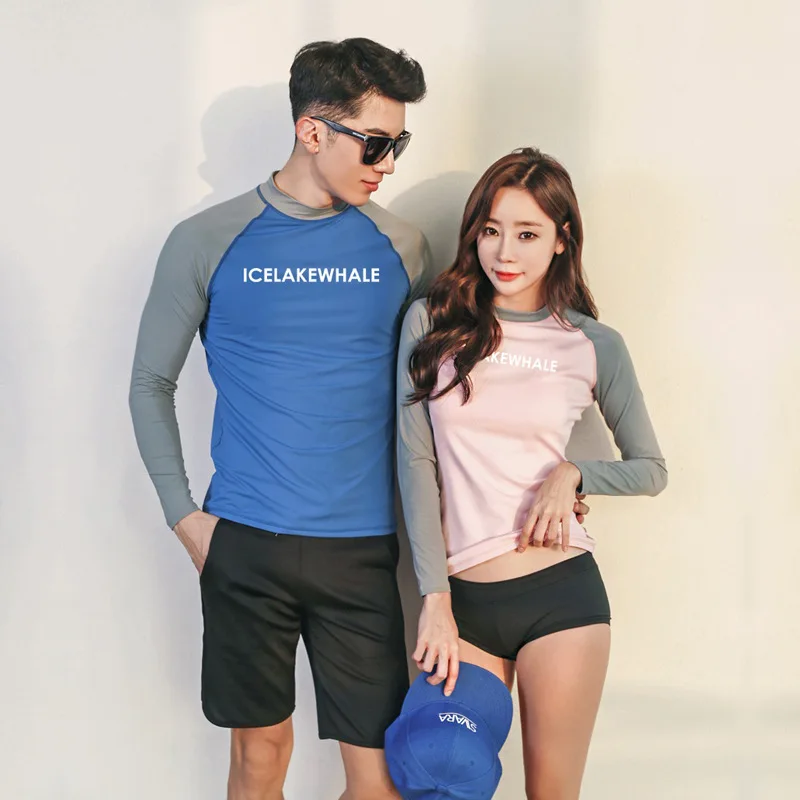 Wetsuit Long Sleeve Swim Suit Swimsuit Plus Size Bikiny Set Women Sexy Shop Rash Guard New Female Couples Do Surfing