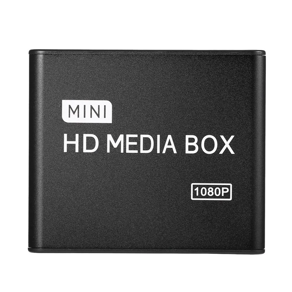 Мини медиаплеер 1080P мини HDD медиабокс ТВ бокс видео мультимедийный плеер Full HD с SD