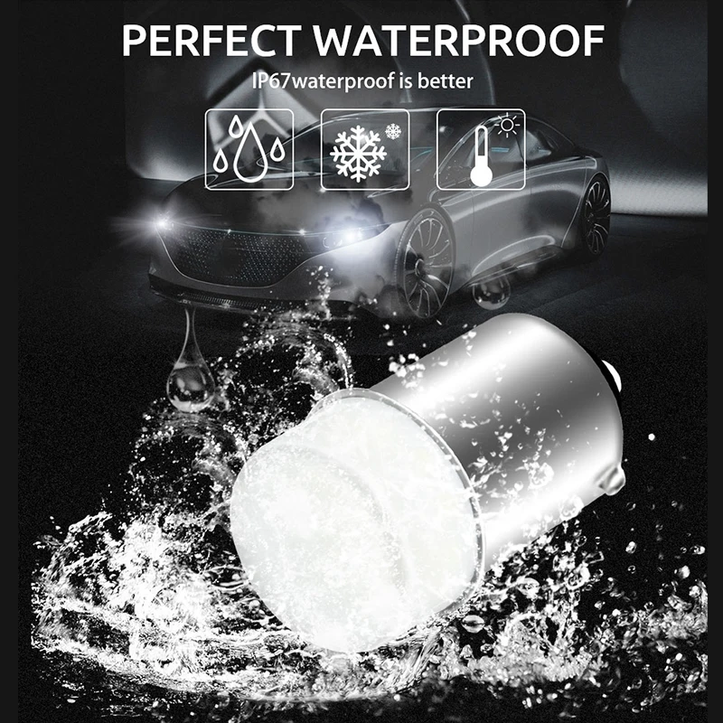 2Pcs BAY15D 1157 Led Brake Light 1156 BA15S P21W Led PY21W BAU15S DRL Turn Signal Lamp 3014 9 SMD Lighting Reverse Lamp 12V