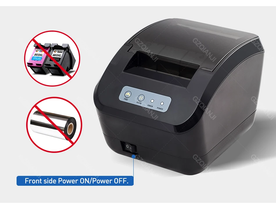 sticker printer mini 80mm Thermal Receipt POS Printer 3 inch label Barcode Sticker 1D 2D Printer with Bluetooth Wifi wireless Connection printer mini printer for stickers