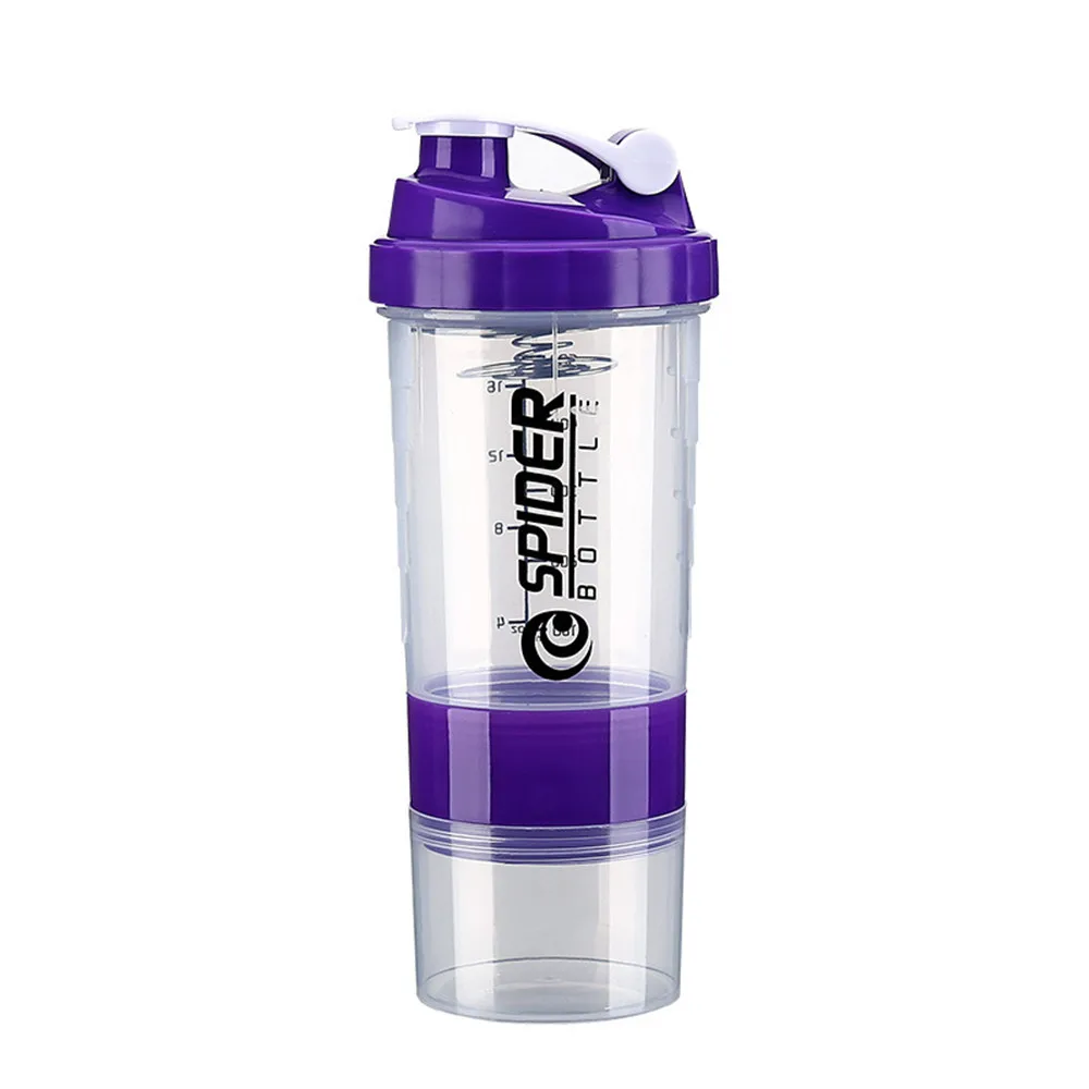 BT53 Protein Shaker Bottle, Sports Water Bottle, 500ml/17oz BPA Free(Purple)