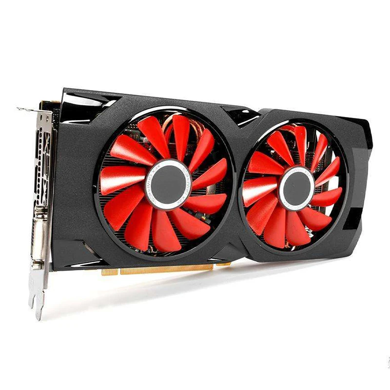 Видеокарта XFX AMD GPU Radeon RX 570 4 ГБ DDR5 PC RX570 4 Гб PCI-E X16 игровая видеокарта PC Gamer дисплей карты используемые карты