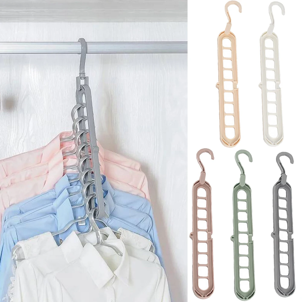 

1/3/5PCS Multi-port Support hangers for Clothes Drying Rack Multifunction Plastic Clothes rack drying hanger Storage Hangers