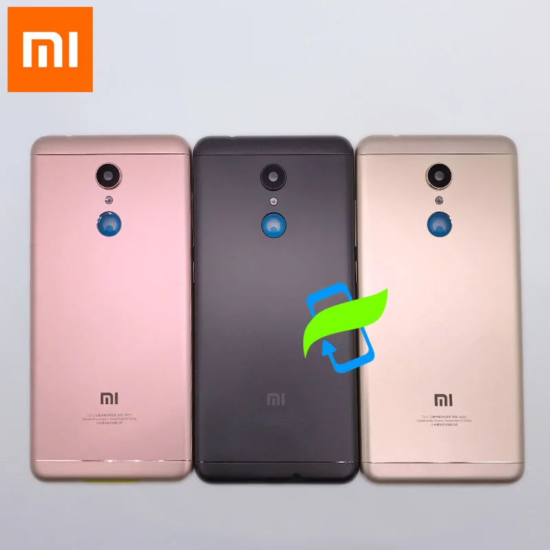 

Original Battery Back Cover For Xiaomi Redmi 5 Redmi5 Back Housing Rear Door Case For Redmi 5 Power Volume Buttons+Camera Lens