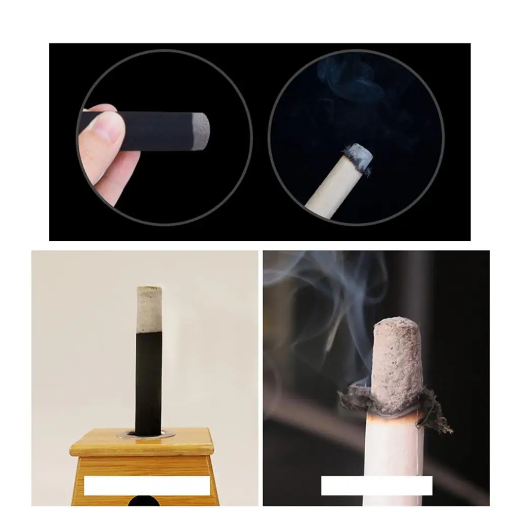 70Pcs/Lot Pure Black Smokeless Moxa Roll Moxa Stick Moxibustion 110mm*4mm 6