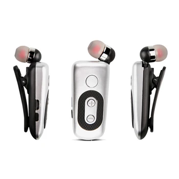 

Vibrating Collar Neck Clip Business Wireless Bluetooths Earphones Retractable Sport Headphones