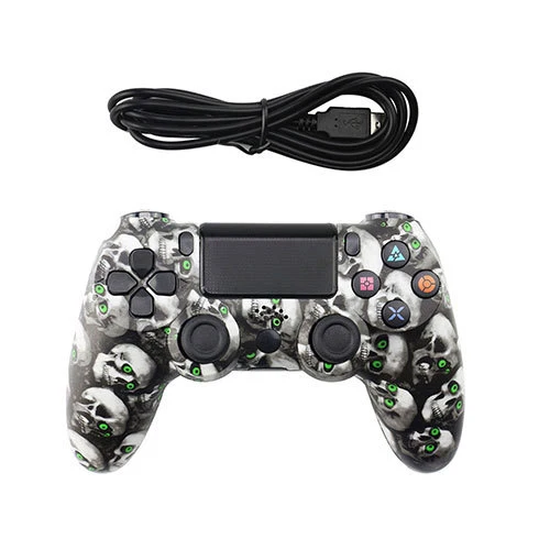 USB проводной/Bluetooth беспроводной джойстик для PS4 контроллер подходит для playstation 4 консоль для Dualshock 4 геймпад для PS3 консоли - Цвет: Wire