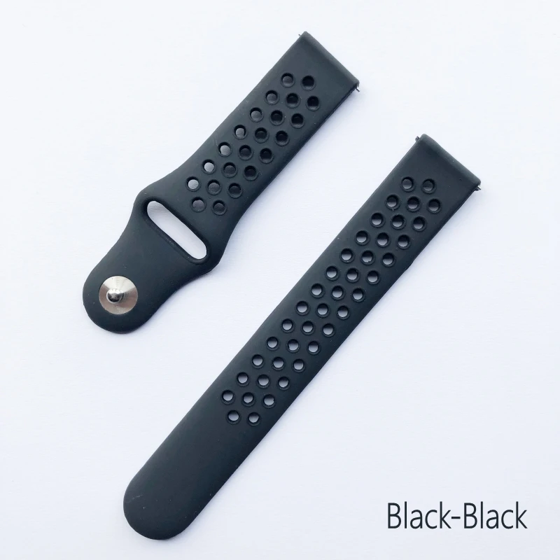 Двухцветный силиконовый ремешок для Xiaomi Huami Amazfit Stratos 3 2/2 s, Смарт-часы для Xiaomi Amazfit GTR, браслет 47 мм