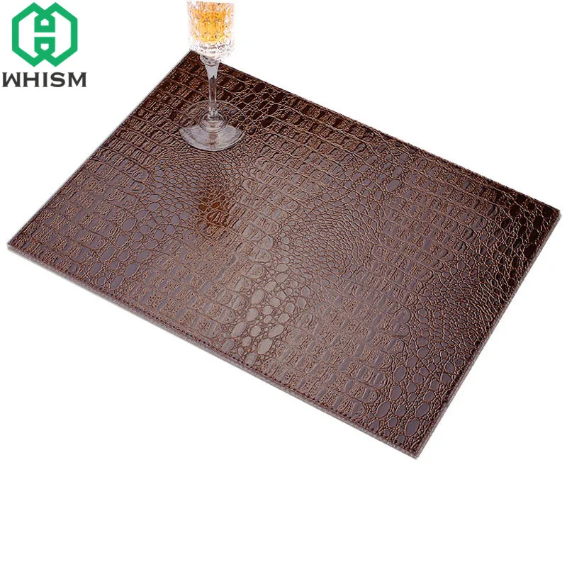 Коврик из крокодиловой кожи WHISM 45x30 см для кухонного стола искусственной коврик