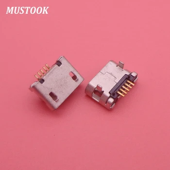 

100pcs/lot Mini Micro 5pin usb jack connector dip long pin for mobile tablet replacement 5-pin