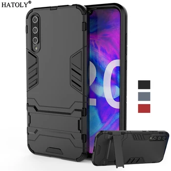 Перейти на Алиэкспресс и купить Для Huawei Honor 20 Lite чехол Броня ТПУ Резиновая оболочка Жесткий ПК задняя крышка телефона чехол для Honor 20 Lite чехол для Huawei Honor 20 Lite