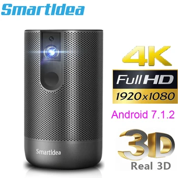 Smartldea D29 native1920x1080 Full HD Projector Android 7.0 (2G+16G) 5G wifi DLP Proyector support 4K 3D ZOOM video game Beamer