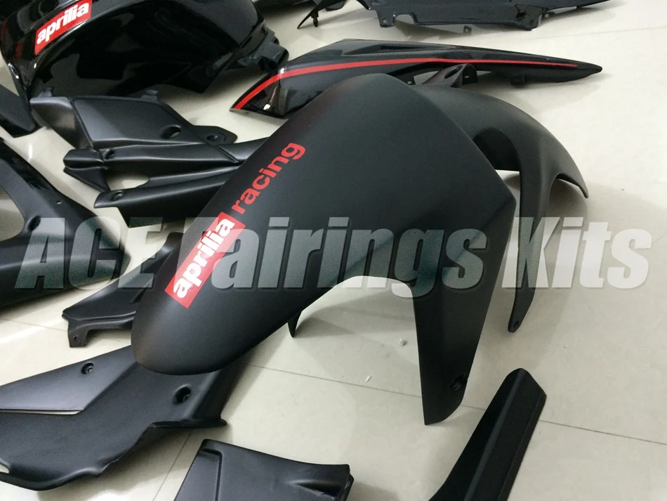 ABS литья под давлением обтекатель комплект подходит для Aprilia RS125 06 07 08 09 10 11 RS4 РСВ 125 2006-2011 Обтекатели Черный цвет