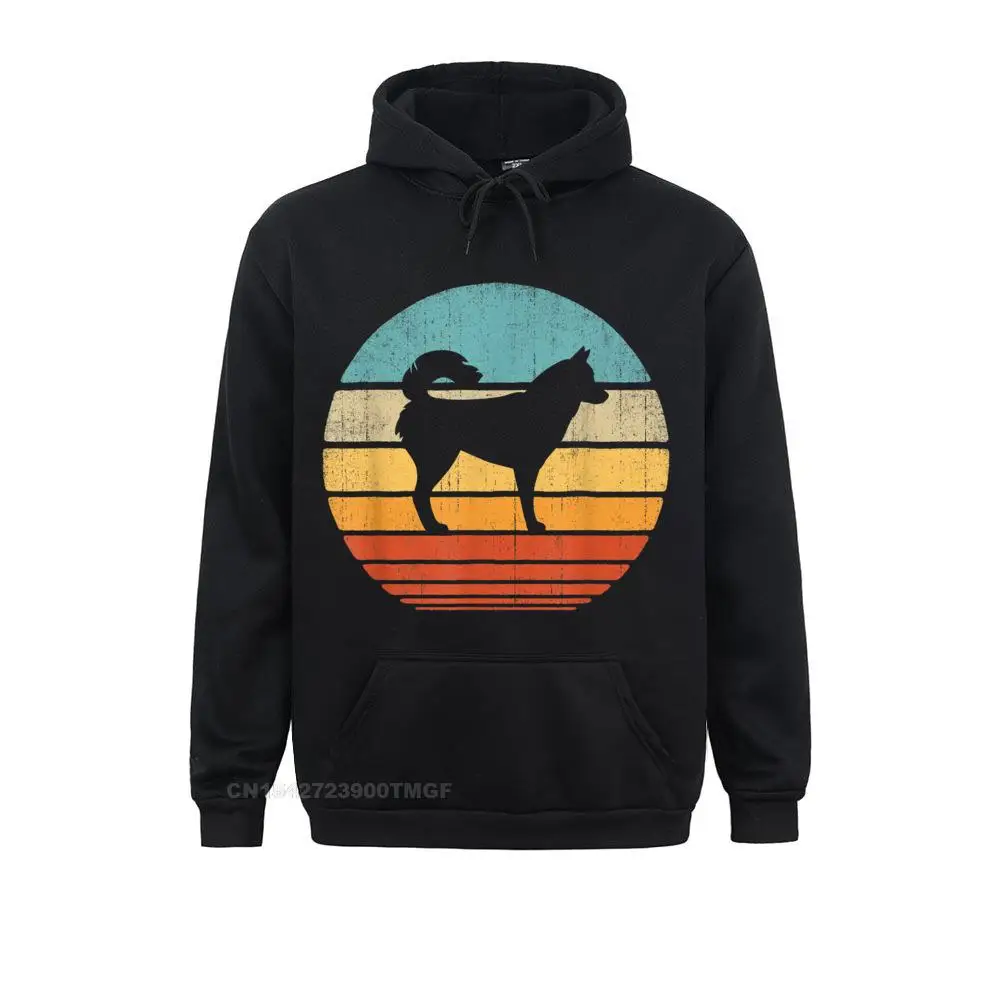 

Hoodies Hoods Siberian Husky Vintage Silhouette 60s 70s Retro Gifts Dog Summer Fall Long Sleeve Mens Sweatshirts Casual Discount