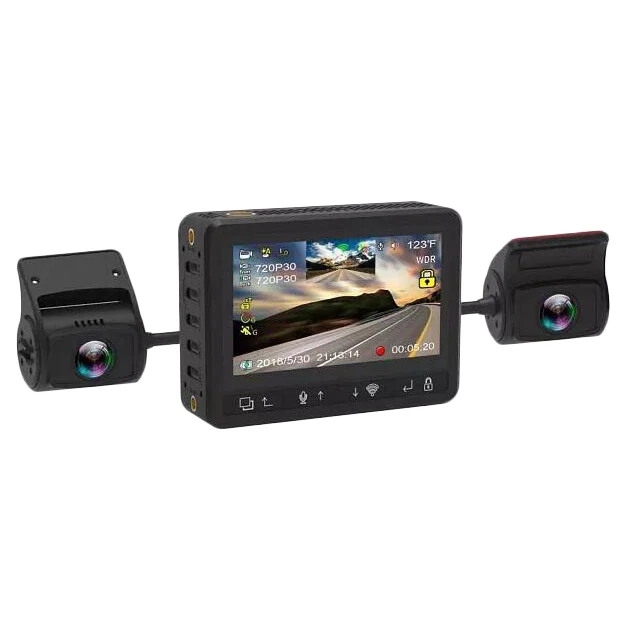 

Wireless Dual Lens Dash Camera HD 1080P MINI Car DVR Recorder Speed Cam with GPS WIFI Super Capacitor Remote Control HDMI Temper