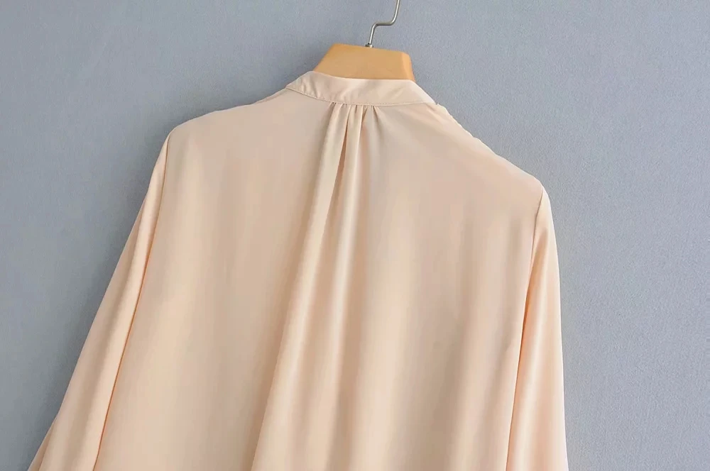 Увядшие английские офисные женские оборки каскадные однотонные свободные blusas mujer de moda кимоно блузка женские топы и блузки