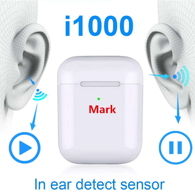 

i1000 TWS i100tws in ear sensor 1:1 Wireless Charger Earphone i500 tws pk i20 i30 i12 i10 i60 i80 i100 i200 tws
