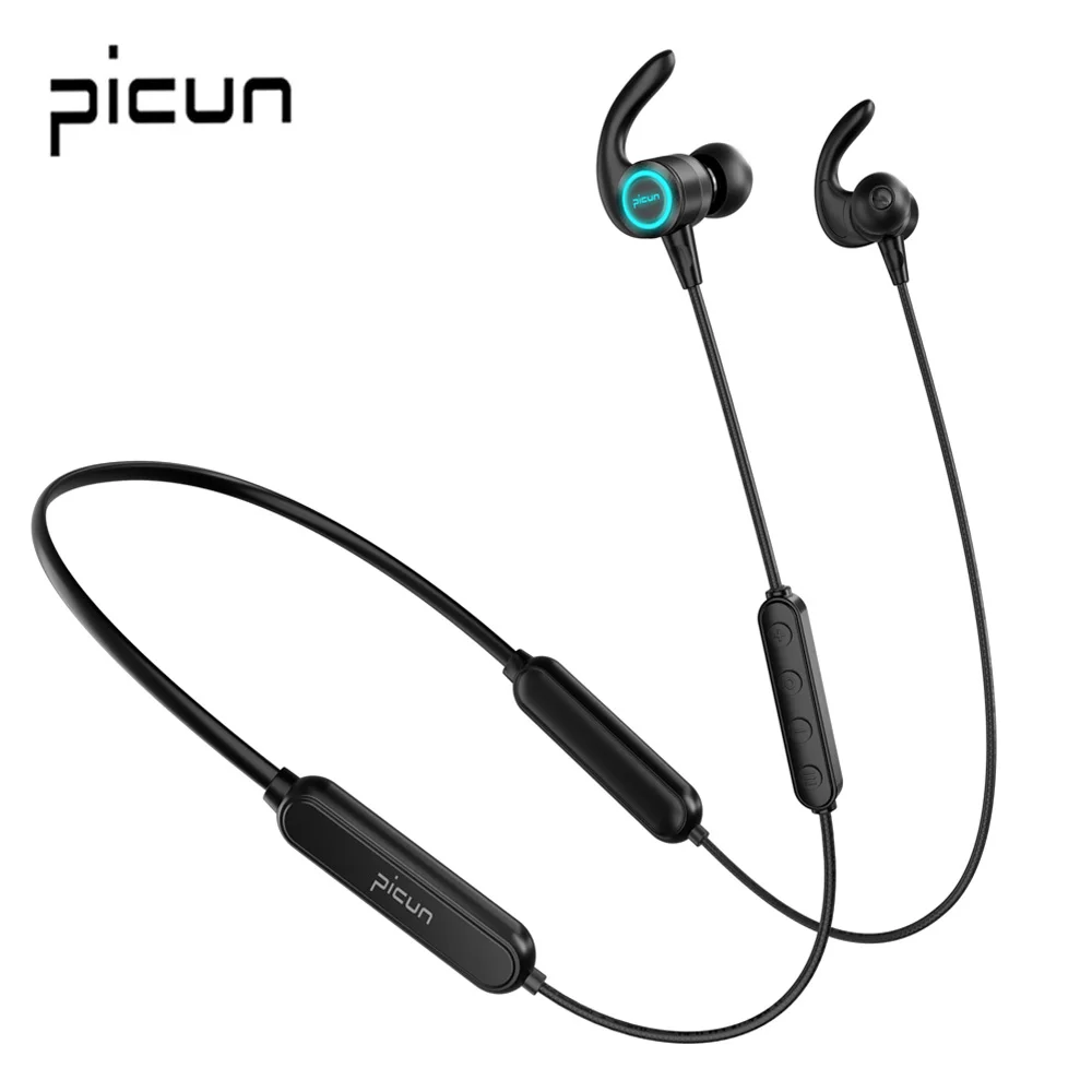 Picun H26 магнитные беспроводные Bluetooth наушники стерео спортивные с шейным ремешком