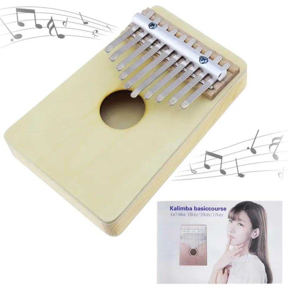 Slade 10 клавиш калимба фортепиано Mbira Likembe Sanza Пальчиковый ручной фортепианный