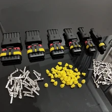 От 2 до 5 лет, комплекты комплект из 2 pin-код 1/2/3/4/5/6 штыри AMP супер печать Водонепроницаемый Электрический разъем для подключения к электросети для автомобиля Водонепроницаемый разъем