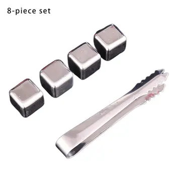 

304 Stainless Steel Ice Cubes Reusable Chilling Stones for Wine Keep Your Drink Cold Longer