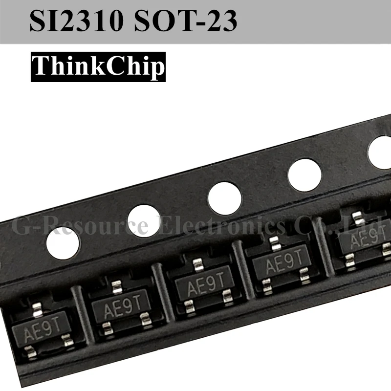 100 pcs SI2310 AE9T 2310 SOT-23 MOSFET Transistor N Channe MOSFET original