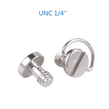 

10pcs 1/4 camera screw for quick release plate 1/4 inch Folding D-Ring Adapter Tripod Monopod Quick Release Plate Camera
