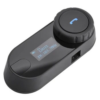 

TCOM-SC Bluetooth Motorcycle Helmet Walkie-Talkie Headset with LCD Sn + FM Radio