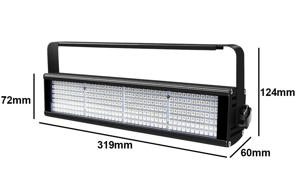 Светодиодный сценический стробоскоп RGB 3 в 1 10 шт./лот 308 шт. DMX512 8/11/каналов