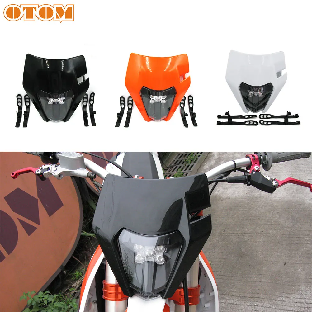 OTOM светодиодный фары для мотокросса Enduro Универсальный 12V мотоциклов двойного