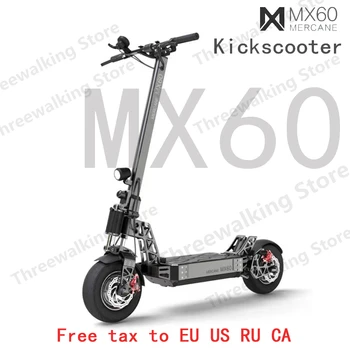 

2019 New Mercane MX60 Kickscooter Foldable Smart Electric Scooter 2400W 60km/h 20ah Range 11" Tire Dual Brake Long Skate Board