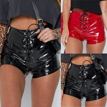 Aliexpress - 2021 Summe Hot Sale  Fashion Women’s PVC Gothic Wet Look Mini Shorts High Waist Dance Club Rock Hot Pants